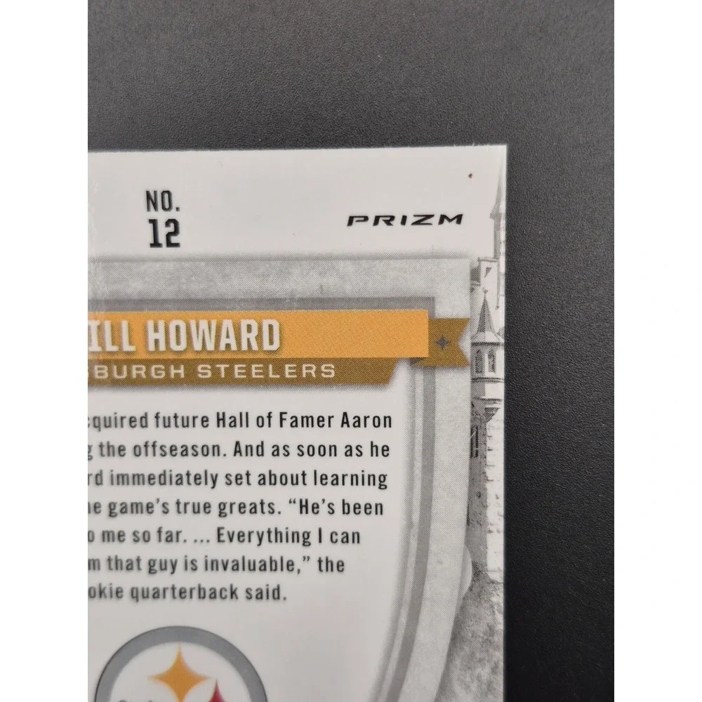 2025 Rookies & Stars‎ Will Howard #12 Crusade Blue Plaid Prizm SP (RC) Steelers